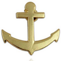 Gold Anchor Lapel Pin